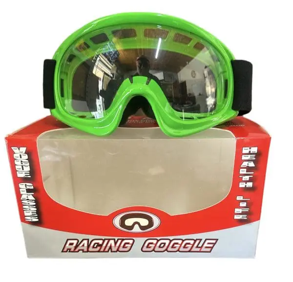 Go-karts Quads & Bikes Green Goggles