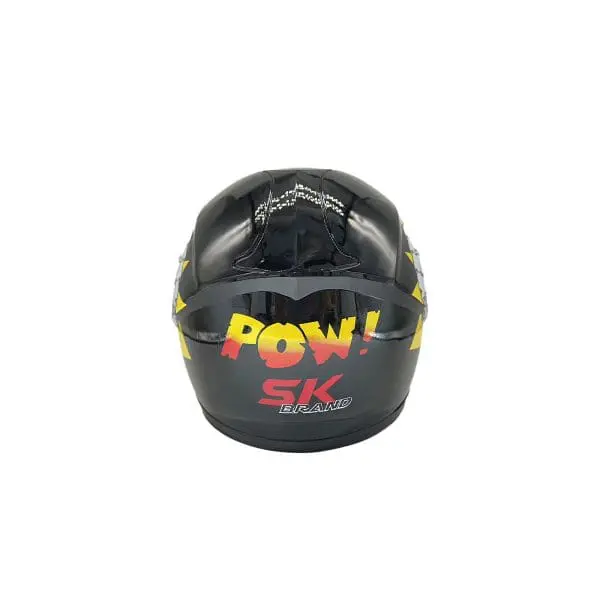 Go-karts Quads & Bikes Kids Closed Face Helmet - POW - Black