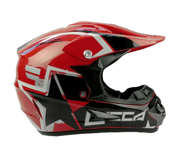 Go-karts Quads & Bikes Kids Motorcross Helmet Lucca - Red