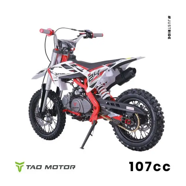 Go-karts Quads & Bikes Tao Motors 107cc DB24 Dirt Bike (Kids 7-12) Red