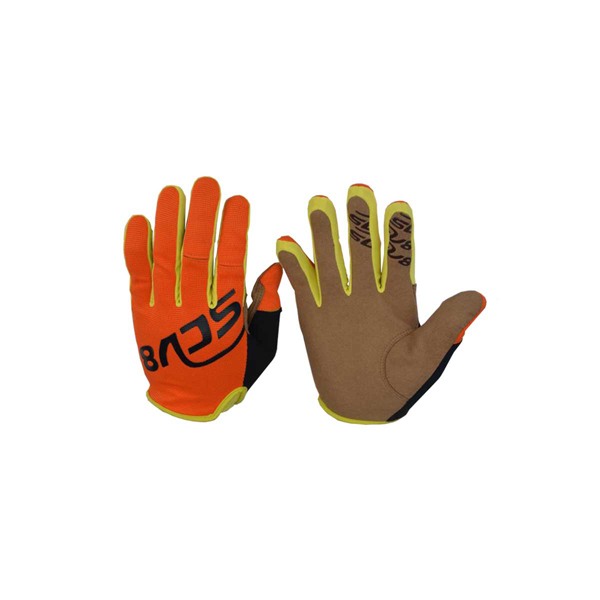 Kids Protective Riding Gloves Orange