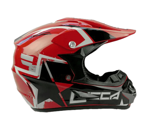 Go-karts Quads & Bikes Kids Motorcross Helmet Lucca - Red