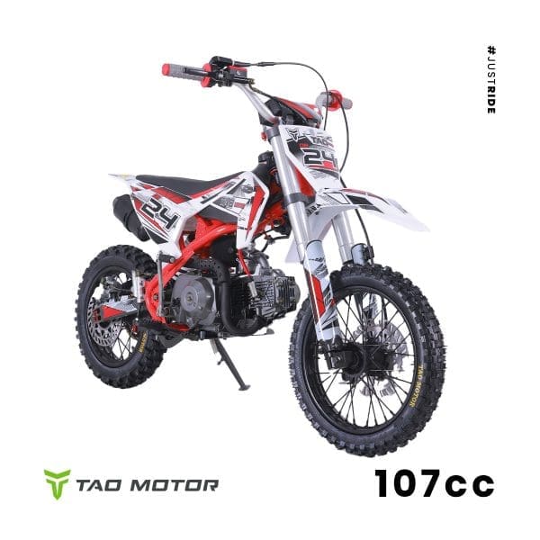 Go-karts Quads & Bikes Tao Motors 107cc DB24 Dirt Bike (Kids 7-12) Red