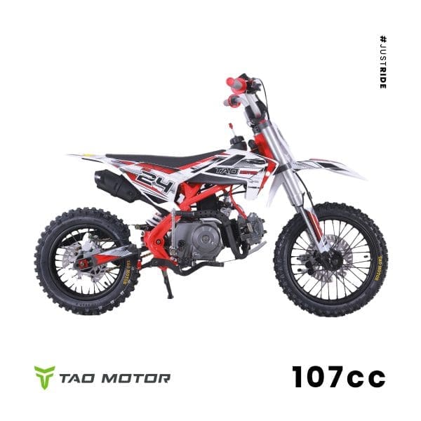 Go-karts Quads & Bikes Tao Motors 107cc DB24 Dirt Bike (Kids 7-12) Red