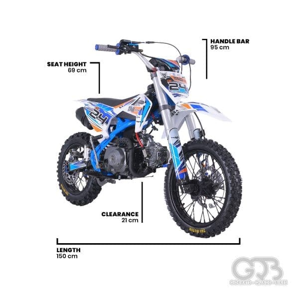 Go-karts Quads & Bikes Tao Motors DB24 Dirt Bike Specifications